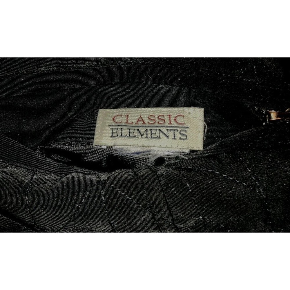 Classic Elements Reversible Jacket Coat Black/ Be… - image 8